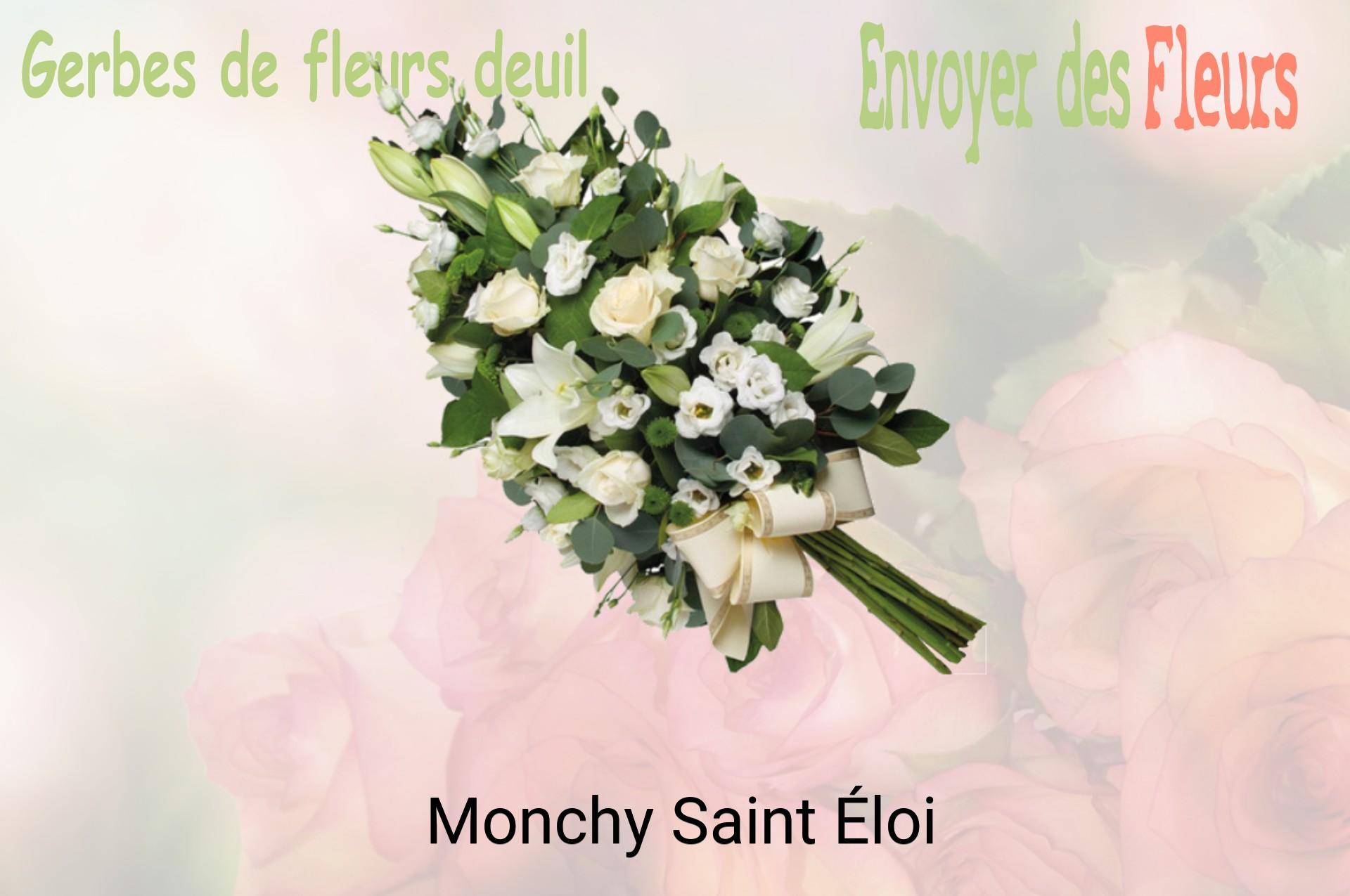 Gerbe de fleurs de deuil livrée à Monchy-Saint-Éloi